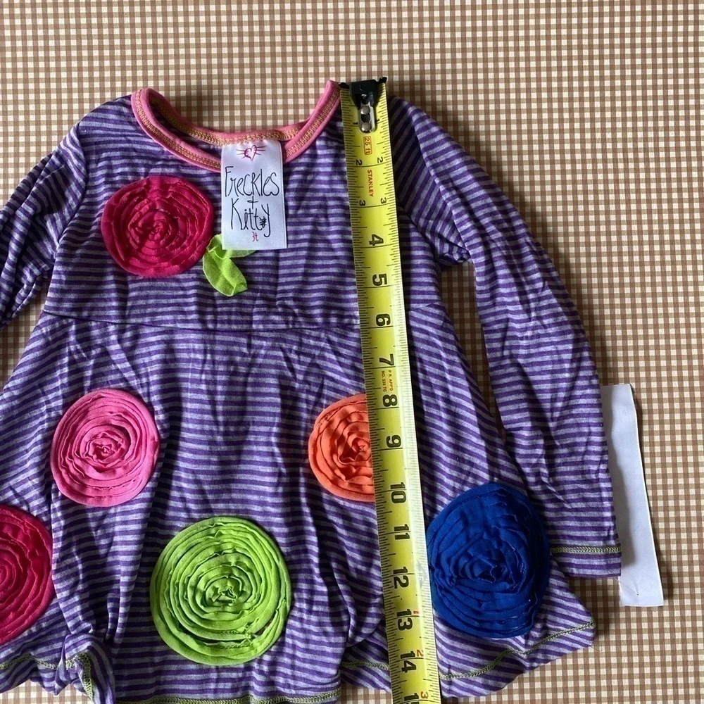 Boutique Freckles‎ & Kitty stretchy bright girl set. Size 3T. NWT